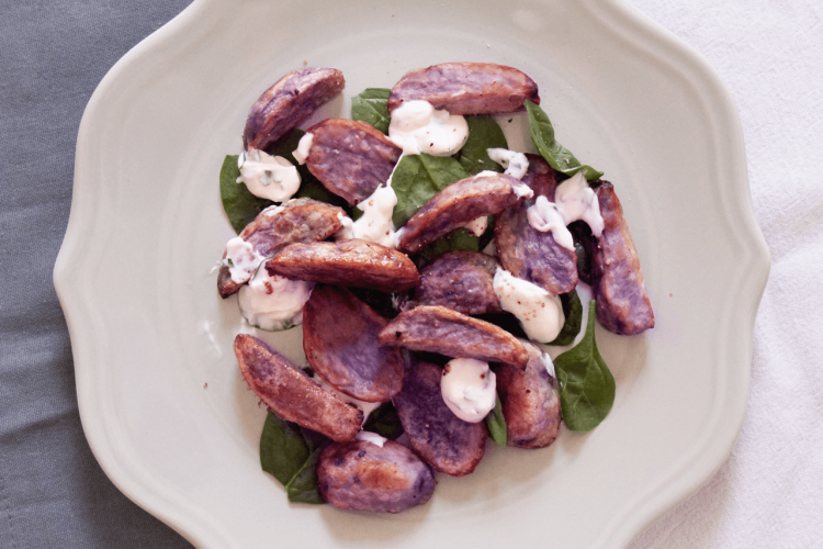 Insalata di patate viola - Healthy Barta