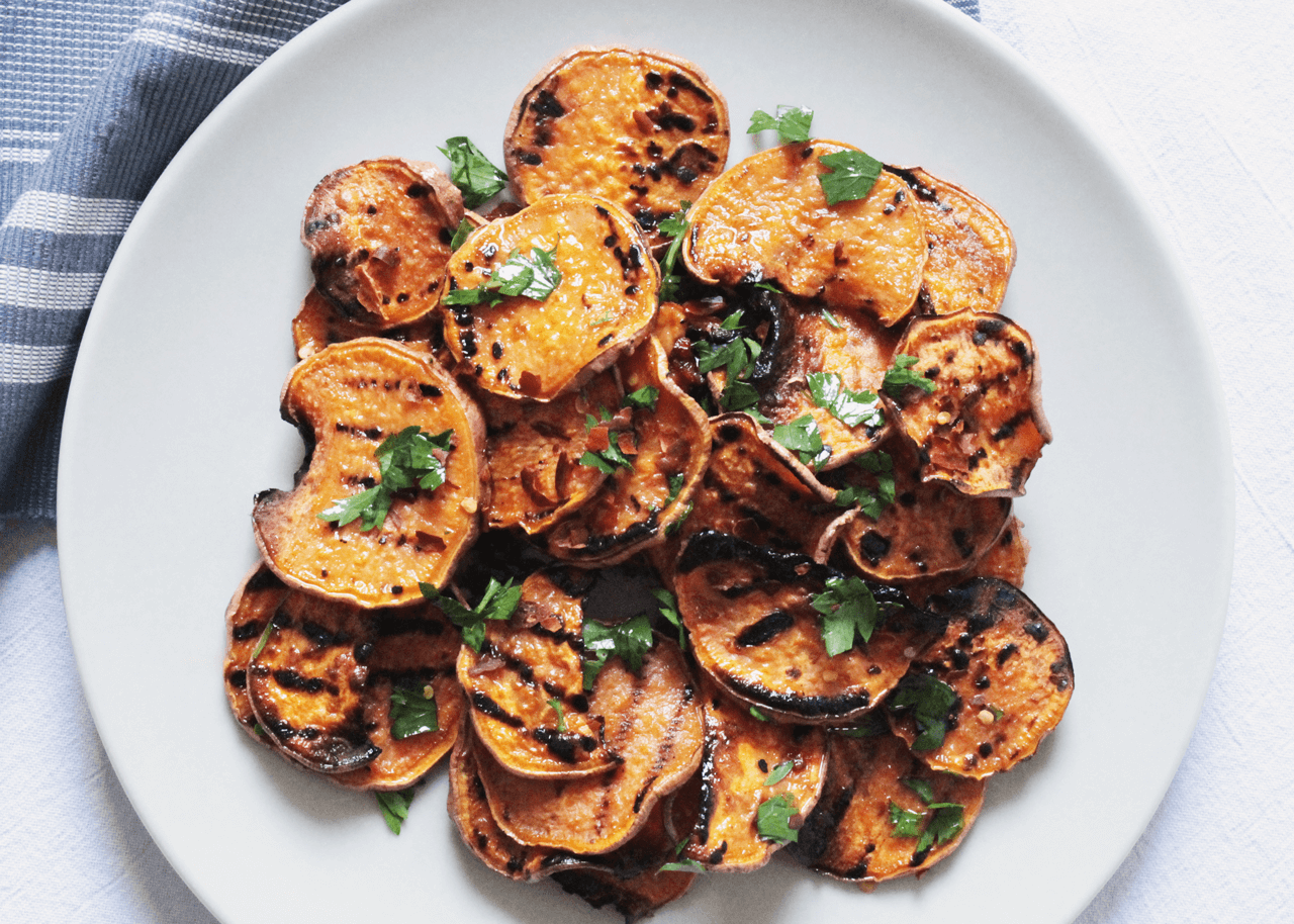 patate dolci grigliate