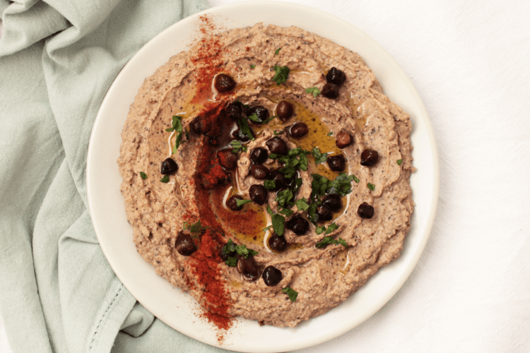 Hummus di ceci neri