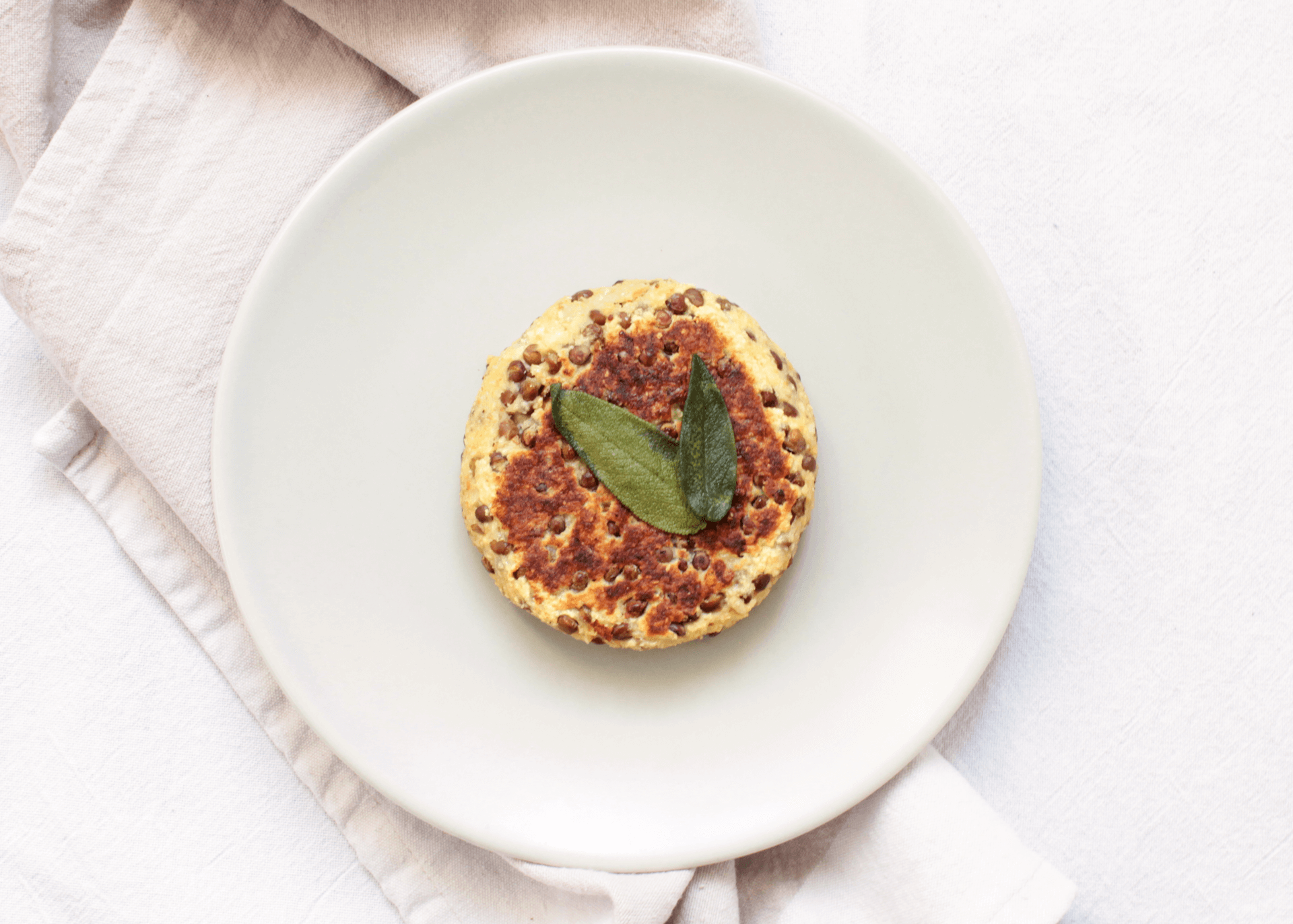 Rosti di patate e lenticchie