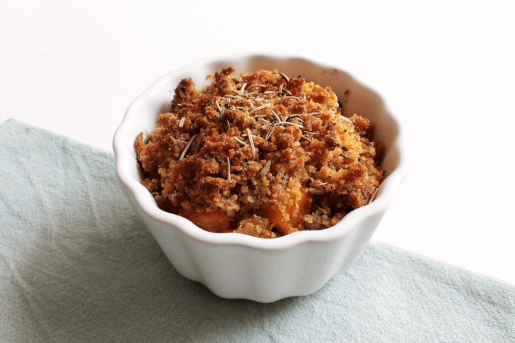 Crumble salato di zucca