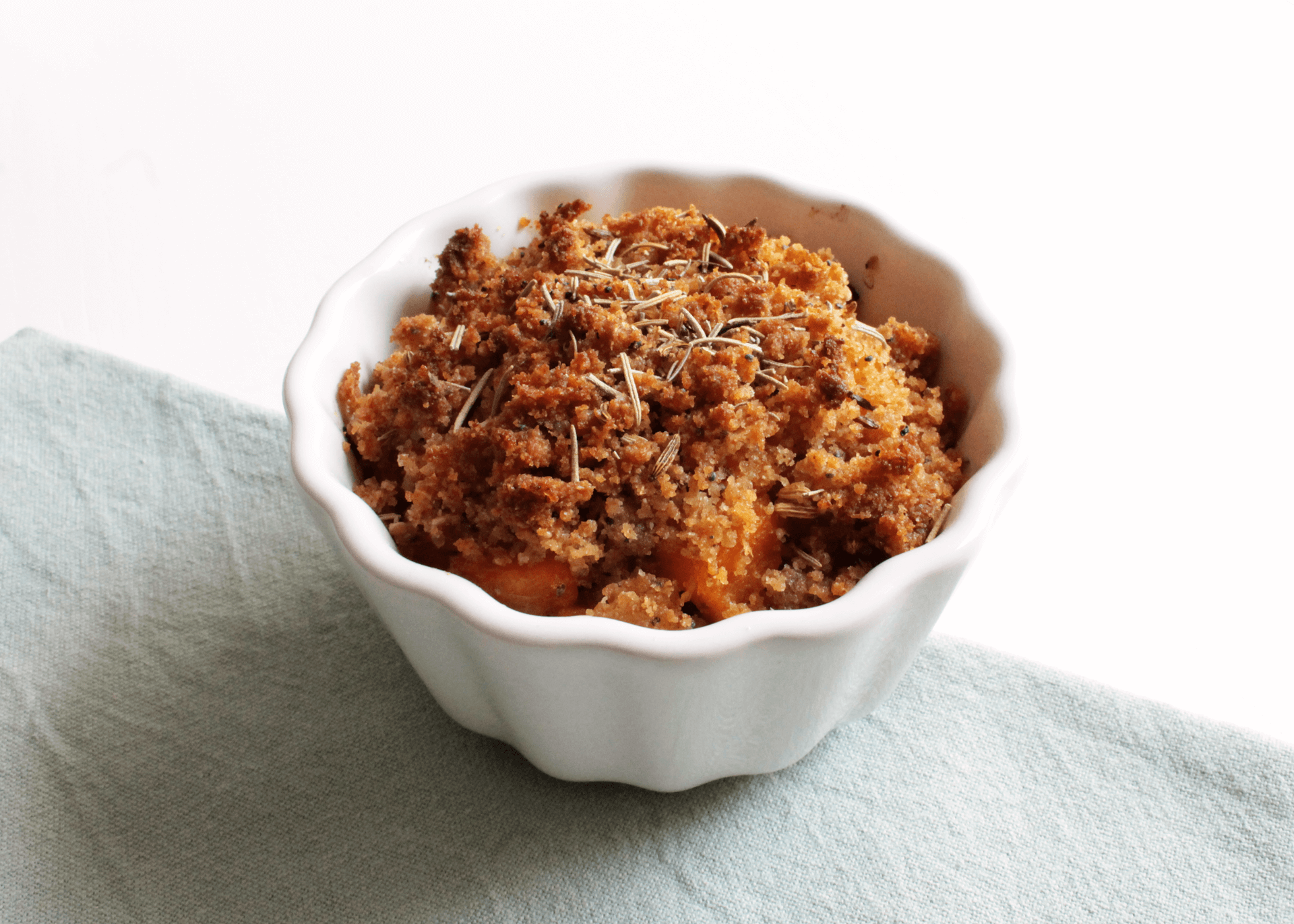 Crumble salato di zucca