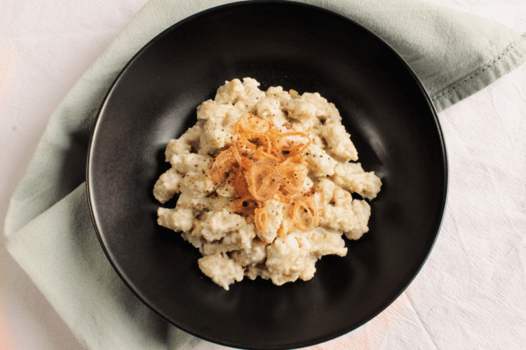 Spatzle con crema di cavolfiore