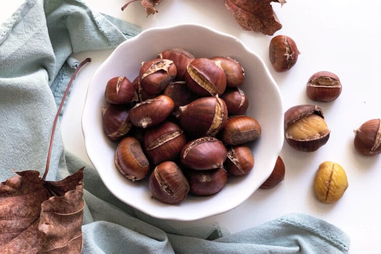 Castagne al forno