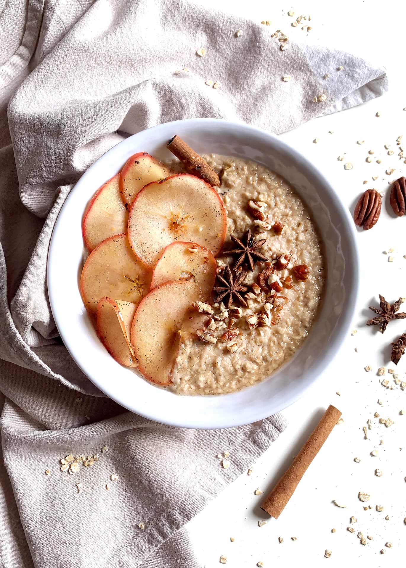 Porridge alle mele e spezie