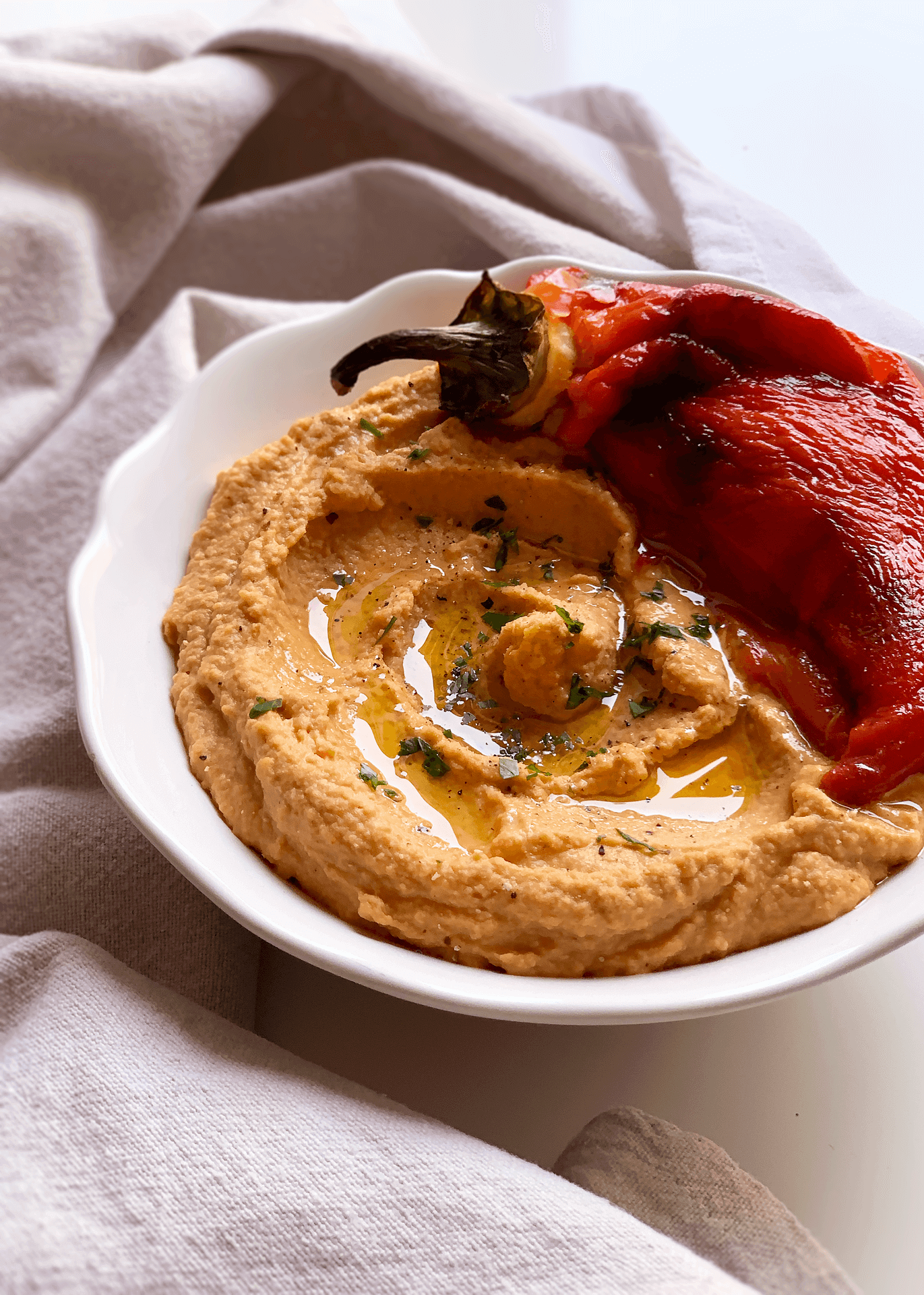 Hummus ceci e peperoni