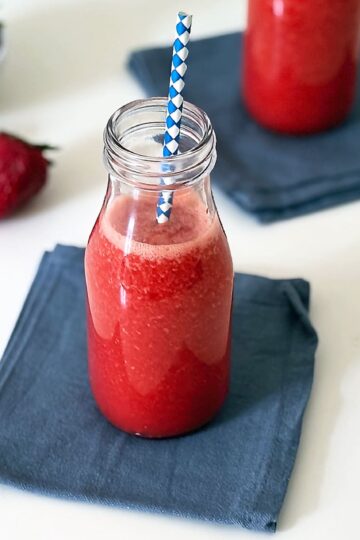 Frullato di fragole e arance