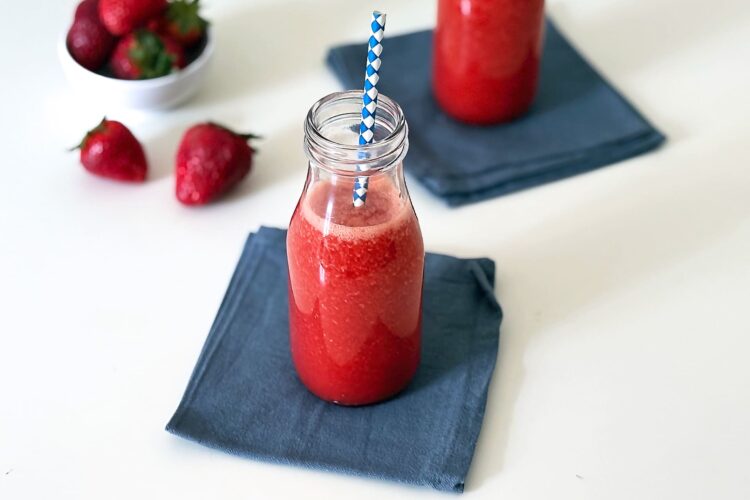 Frullato di fragole e arance