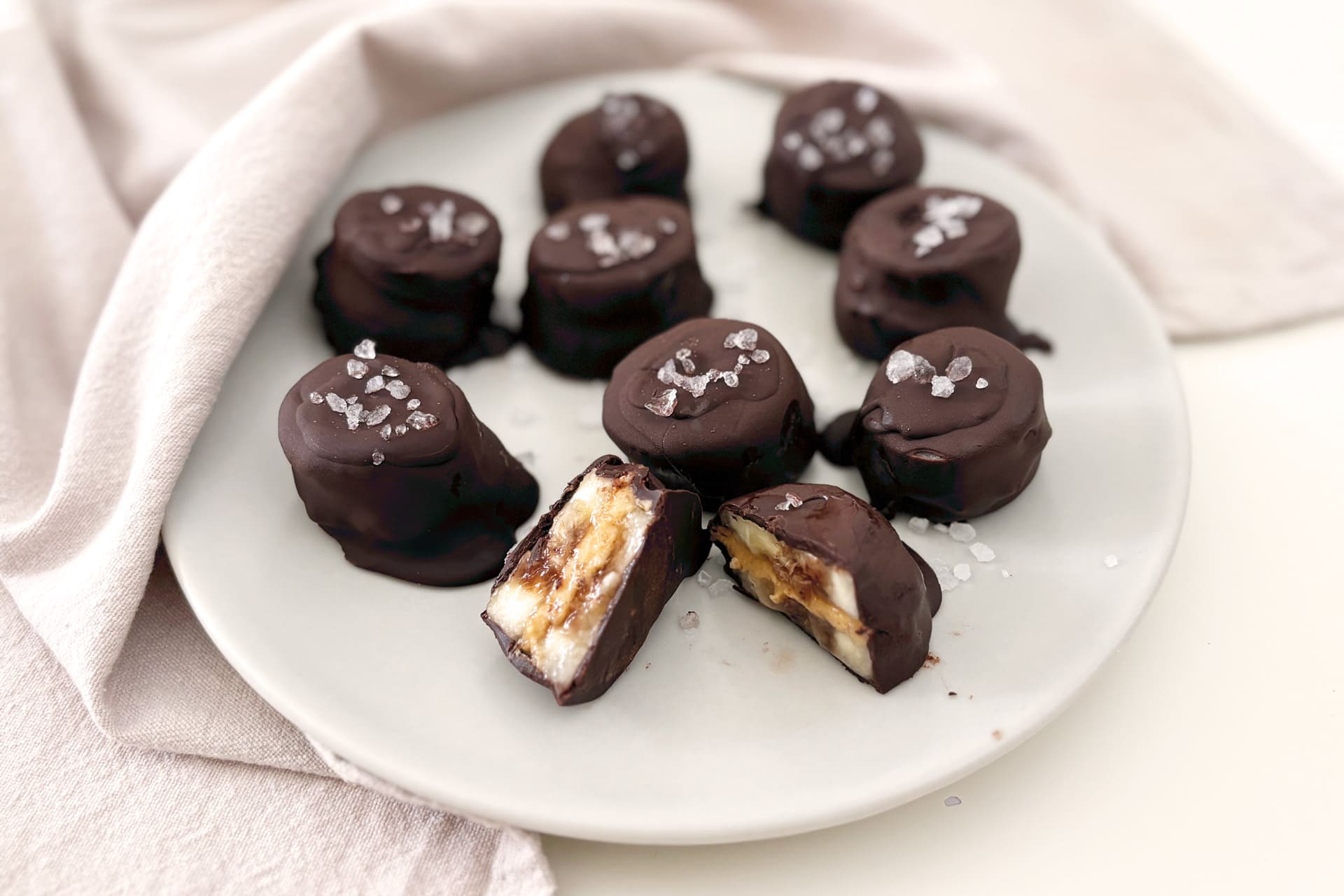 Cioccolatini banana e burro di arachidi