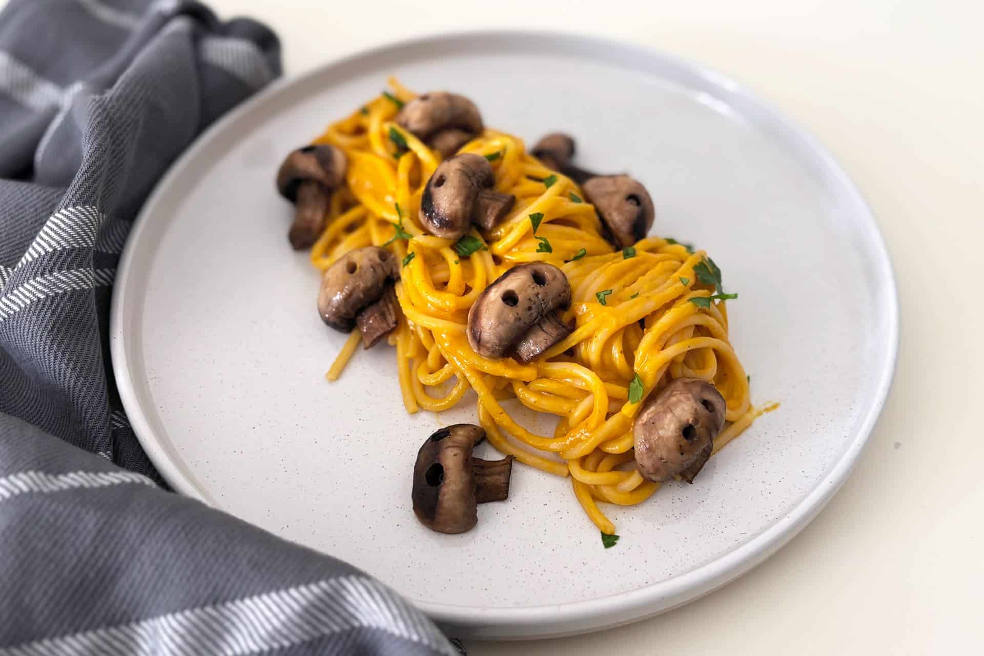 Spaghetti di Halloween alla zucca