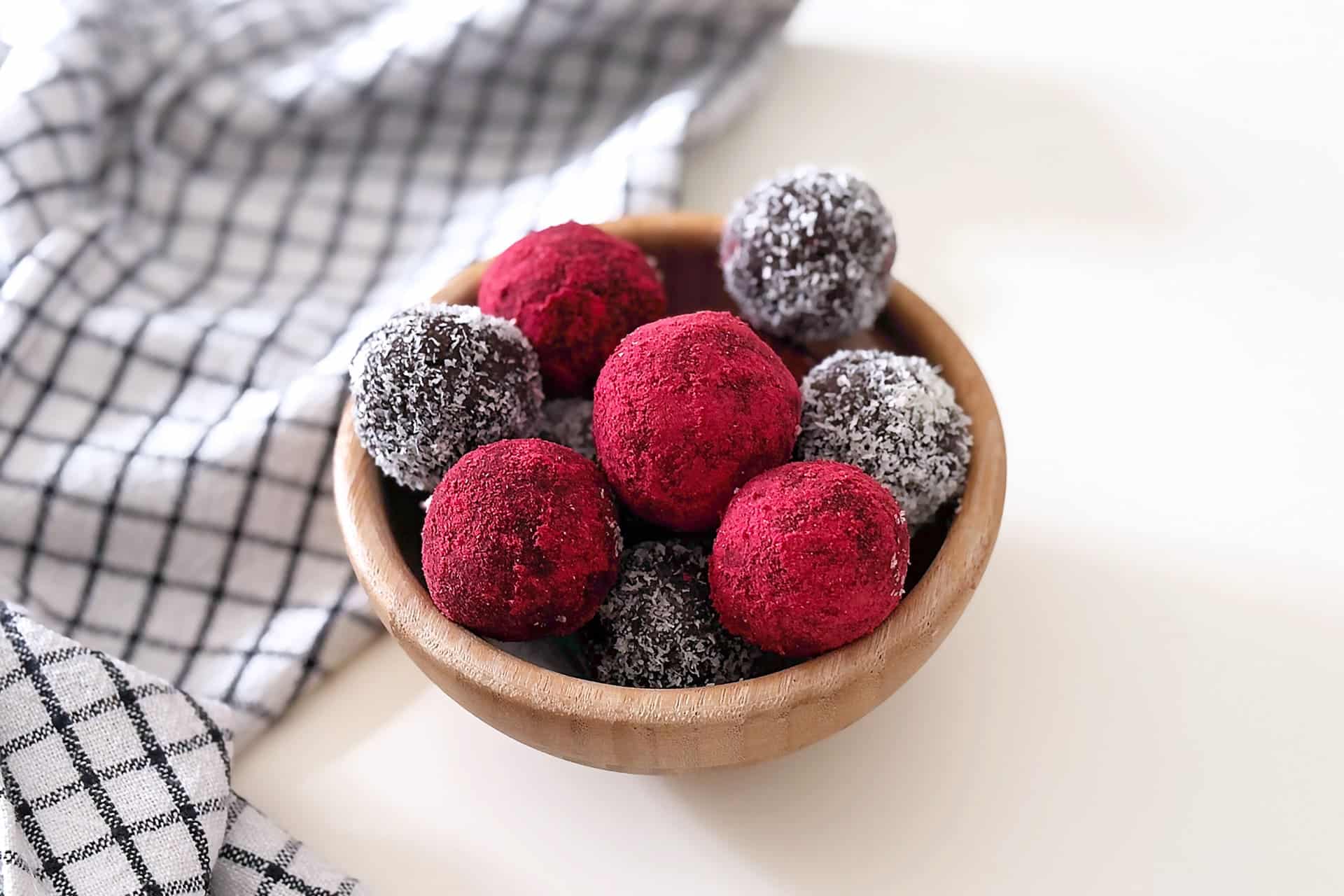 Energy Balls cocco e lamponi