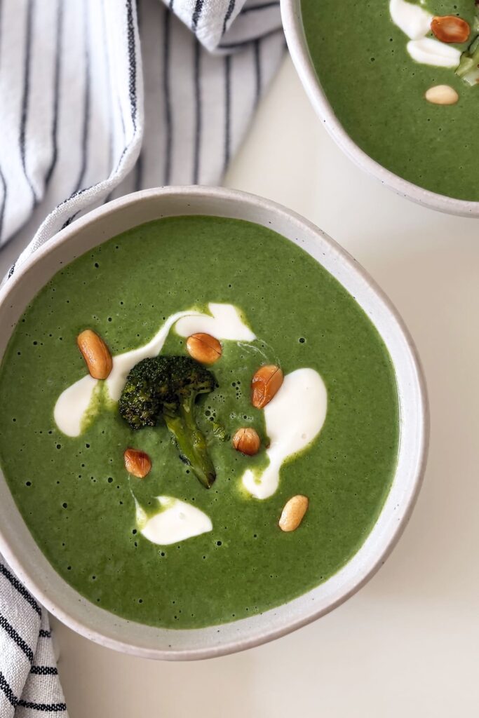 Vellutata spinaci e broccoli