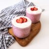 Chia pudding alle fragole e cocco