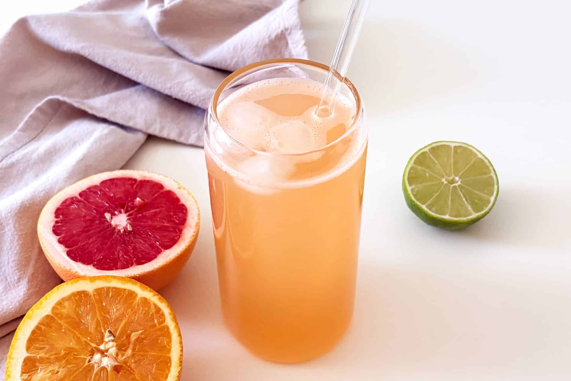 Gatorade naturale con arancia, pompelmo e lime