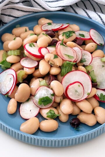 Insalata di fagioli e ravanelli