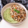 Riso basmati con lenticchie e crema di zucchine