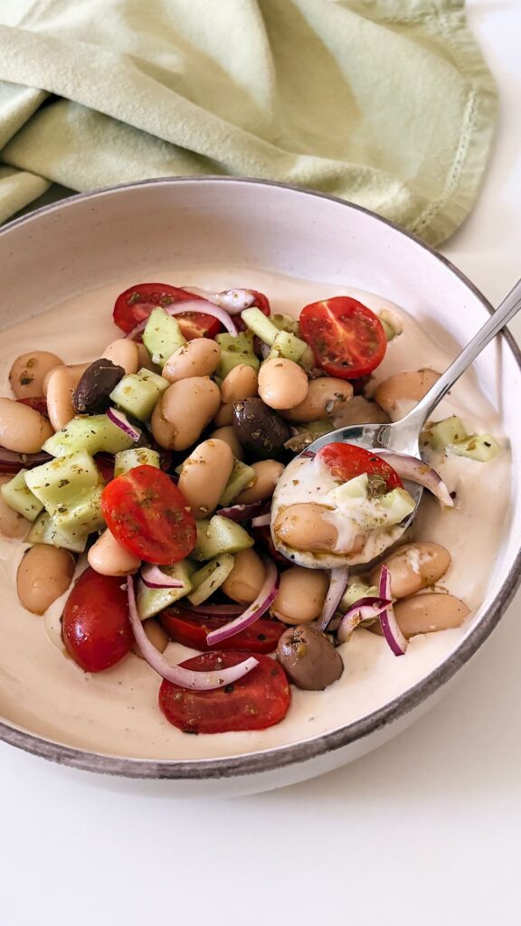 Fagioli, pomodorini e cetrioli