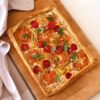 Torta salata tofu e pomodori