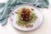 Spaghetti con crema di tofu al basilico